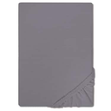 CloudComfort Basic drap-housse jersey-stretch gris foncé 90 x 190 - 100 x 200 cm