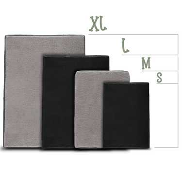 100 x 65 x 10 cm coussin ergonomique pour chien taille L, couleur noir