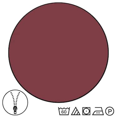 Lot de deux draps réversibles Sleezzz® Renforcé rouge foncé/blanc 135 x 200 + 80 x 80 cm