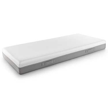 Matelas viscoélastique Sleezzz Premium 90 x 200 cm, hauteur 20 cm, degré de fermeté H2/H3, avec poignées réversibles + surmatelas / surmatelas 90 x 200 cm