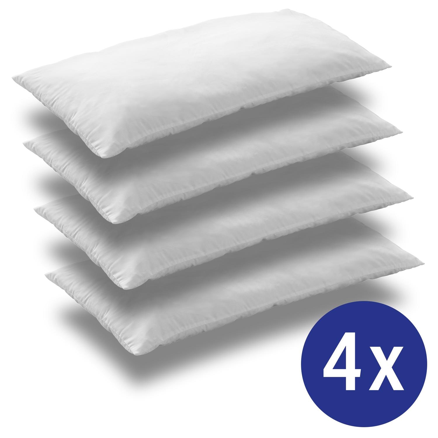Lot de 4 oreillers en microfibre CloudComfort Basic 40 x 80 cm