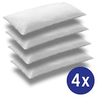 4 x CloudComfort Basic oreillers en microfibre 40 x 80 cm