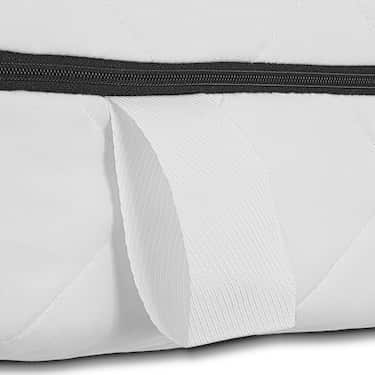 Matelas à ressorts ensachés Sleezzz Superior 90 x 200 cm, hauteur 18 cm, degré de fermeté H3 + CloudComfort Basic set de lit en microfibre 135 x 200 cm + 80 x 80 cm