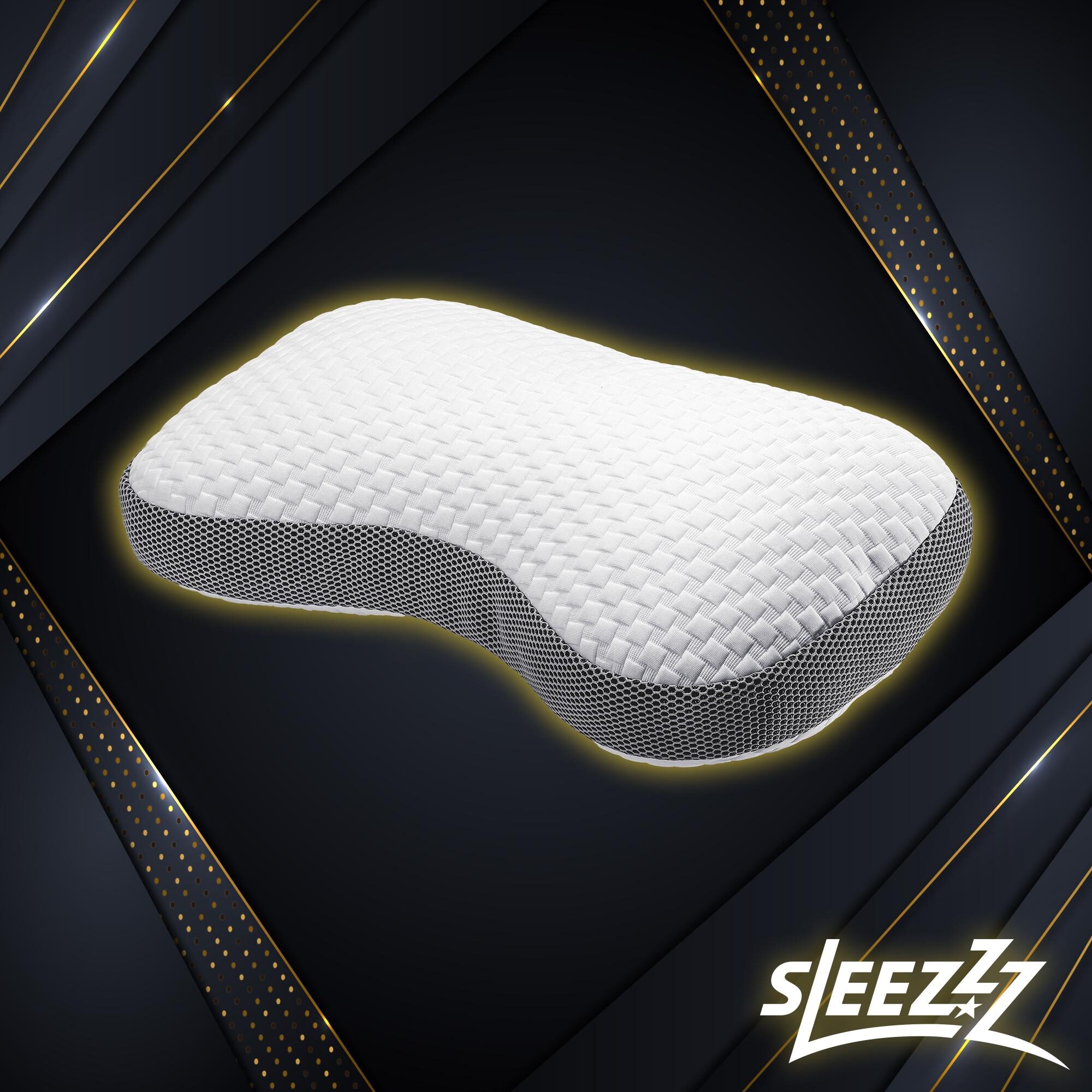 Oreiller contour viscoélastique Sleezzz Premium Papillon