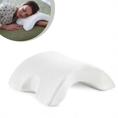 Coussin pour bras pour dormeur latéral 26 x 30 x 12 cm avec housse Cooling Effect