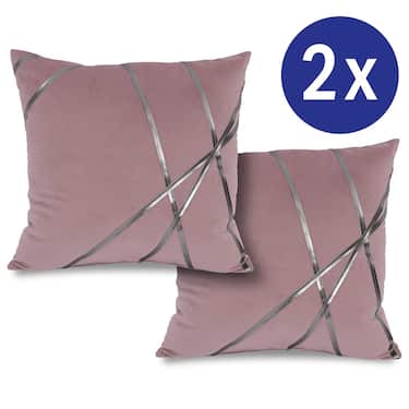 Coussin décoratif rose 45 x 45 cm