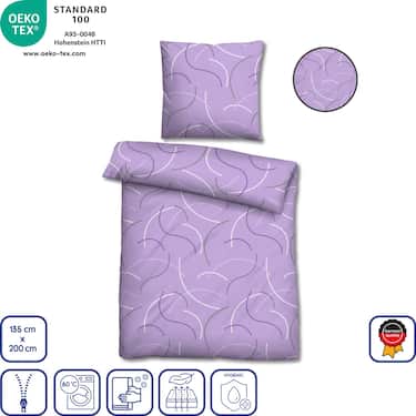 Lot de deux draps en microfibre 135 x 200 + 80 x 80 cm