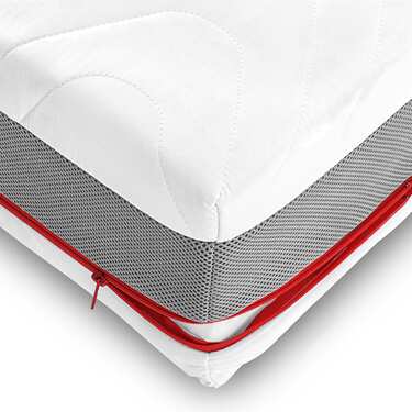 Retour en ligne : matelas à ressorts ensachés 7 zones Sleezzz Premium 180 x 200 cm, hauteur 23 cm, niveau de fermeté H2/H3