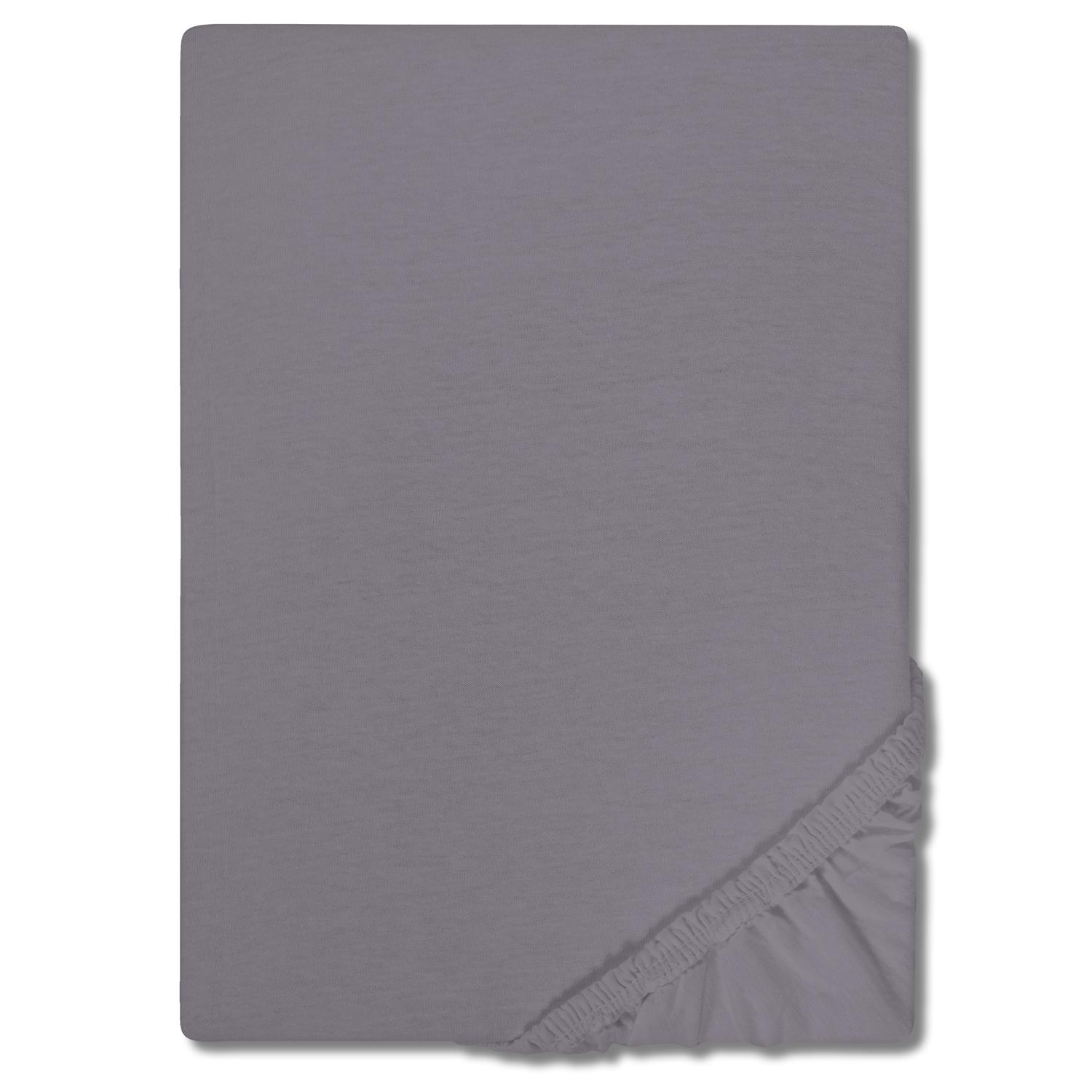 CloudComfort Basic drap-housse gris foncé 90 x 190 - 100 x 200 cm CloudComfort Basic drap-housse gris foncé 90 x 190 - 100 x 200 cm