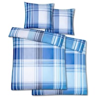 Lot de deux draps de lit en coton fin 135 x 200 cm + 80 x 80 cm