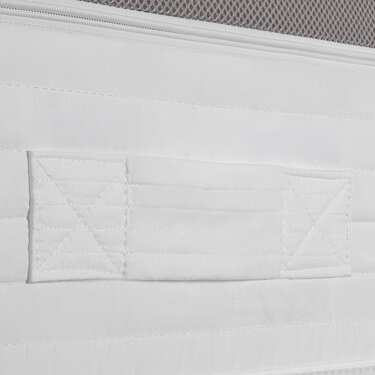 Matelas ergonomique 7 zones à ressorts ensachés Sleezzz Diamond T1000 90 x 200 cm, hauteur 23 cm, degré de fermeté H2/H3, 1000 ressorts/2m² + surmatelas / surmatelas 90 x 200 cm