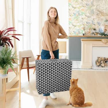 CloudComfort Basic Matelas pliant 70 x 195 cm avec motif de chat, 10 cm d'épaisseur