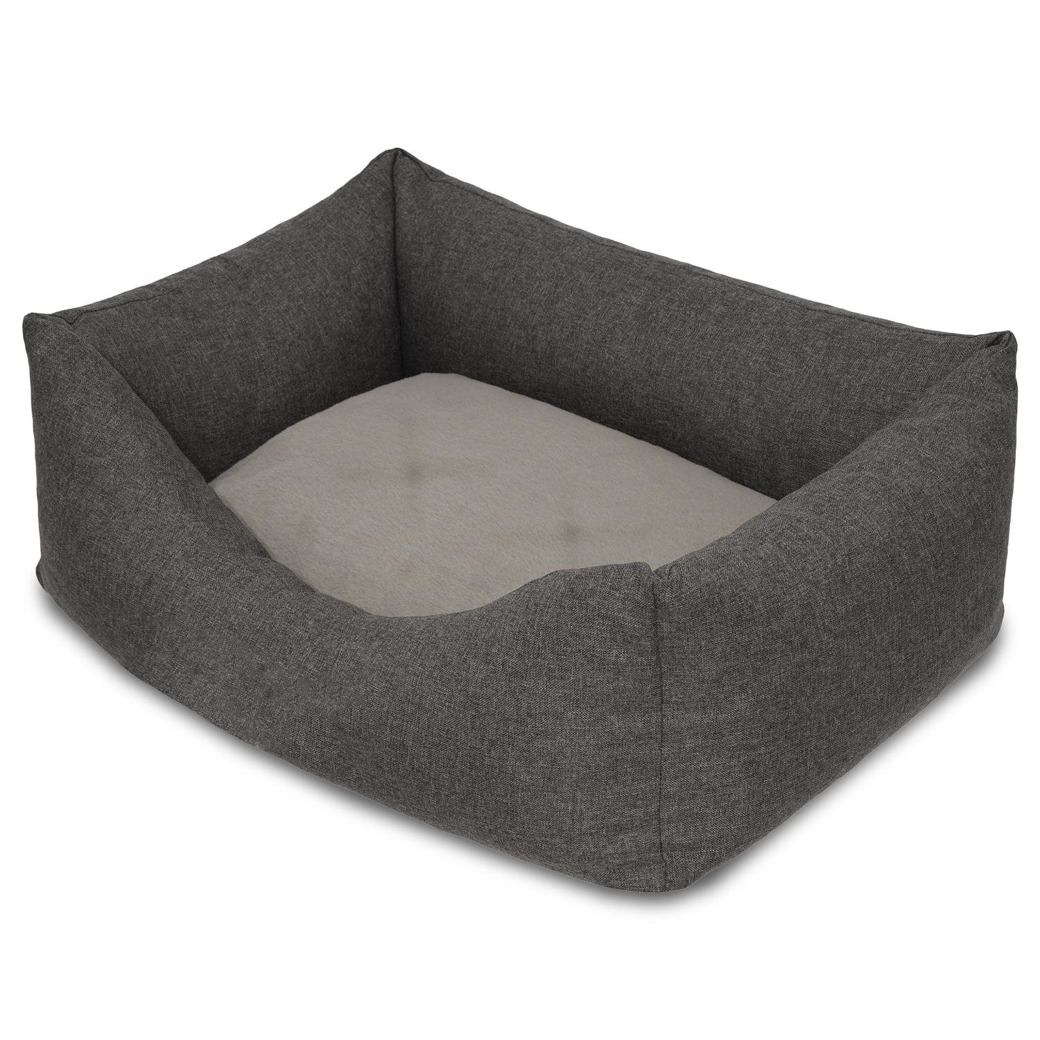 Petzzz Lit pour chat et chien Felix S 60 x 40 x 17 cm avec coussin intérieur réversible Petzzz Lit pour chat et chien Felix S 60 x 40 x 17 cm avec coussin intérieur réversible
