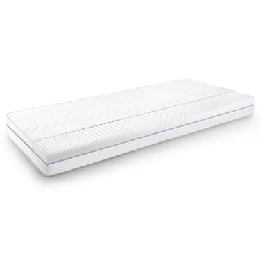 Matelas ergonomique 90x200 cm 7 zones Supportho Premium, hauteur 18 cm, degré de fermeté H2/H3 + CloudComfort Basic set de lit microfibre 135 x 200 cm + 80 x 80 cm