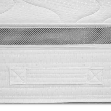Matelas ergonomique 7 zones à ressorts ensachés Sleezzz Diamond T1000 100 x 200 cm, hauteur 23 cm, degré de fermeté H2/H3, 1000 ressorts/2m².