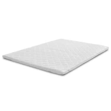Surmatelas viscoélastique souple 140 x 200 cm, hauteur 6 cm, avec effet mémoire de forme