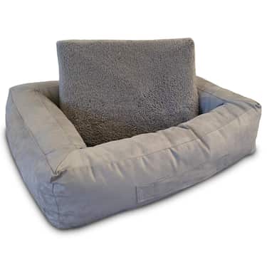 Petzzz lit ergonomique pour chats et chiens Ortho S 75 x 65 x 22 cm avec coussin intérieur amovible avec face été et hiver