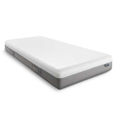 Matelas viscoélastique Sleezzz Premium 90 x 200 cm, hauteur 20 cm, degré de fermeté H2/H3, avec poignées réversibles + surmatelas / surmatelas 90 x 200 cm
