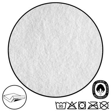 Lot de 4 draps-housses en molleton imperméables 140 x 200 cm