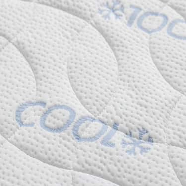 Surmatelas en mousse froide CloudComfort Cool 160 x 200 cm H2/H3, hauteur 7 cm, degré de fermeté H2/H3, surmatelas 7 zones avec face été et face hiver + oreiller Sleezzz® Cool à effet rafraîchissant