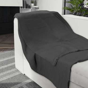 Sleezzz® Couverture mousseline noire 150 x 200 cm