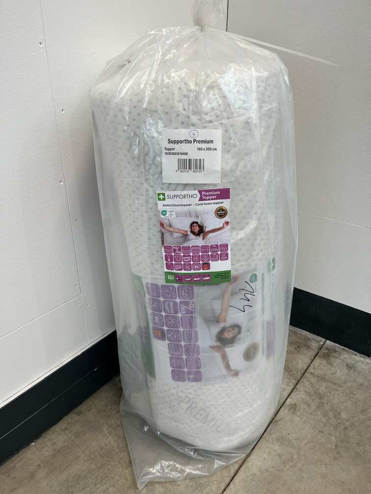 Online returnering af koldskumstæppe Supportho Premium-tæppe 160 x 200 cm H3, højde 9 cm, hårdhedsgrad H3 med antibakterielt betræk
