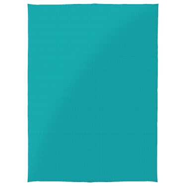 Couverture en coton piqué gaufré turquoise 130 x 180 cm