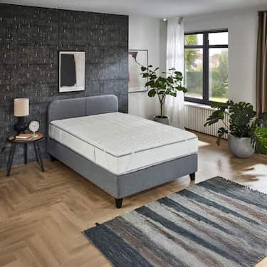 Surmatelas en mousse confort de 2,5 cm Sleezzz® Basic 160 x 200 cm avec piquage ondulé 7 zones et élastiques d'angle