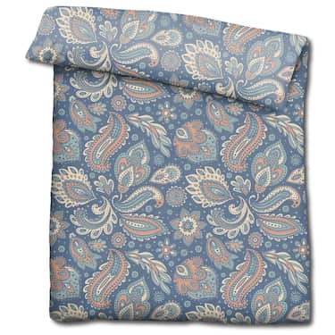 Lot de deux draps en microfibre CloudComfort Basic paisley 155 x 220 + 80 x 80 cm