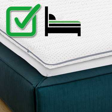 Topper en mousse froide Supportho Premium Topper 80 x 200 cm H3, hauteur 9 cm, degré de fermeté H3 avec housse antibactérienne