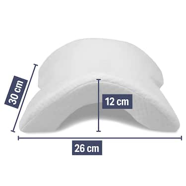 Coussin pour bras pour dormeur latéral 26 x 30 x 12 cm avec housse Cooling Effect