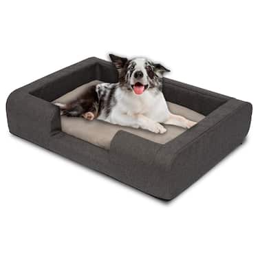 Petzzz lit ergonomique pour chien Daisy M 93 x 66 x 20 cm avec coussin intérieur orthopédique