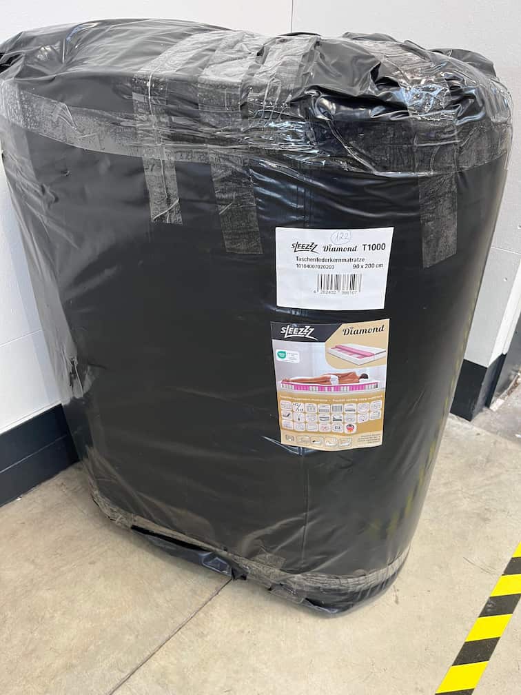 Retour en ligne Matelas à ressorts ensachés 7 zones Sleezzz Diamond 90 x 200 cm, hauteur 23 cm, degré de fermeté H2/H3