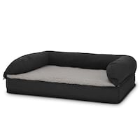 100 x 70 x 27 cm Lit orthopédique pour chien avec dossier taille M