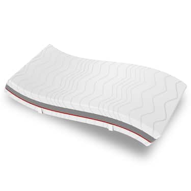 Matelas ergonomique à ressorts ensachés Sleezzz Premium 90 x 200 cm, hauteur 23 cm, degré de fermeté H2/H3 + surmatelas / surmatelas 90 x 200 cm
