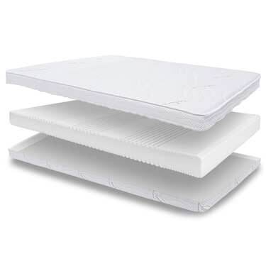 Matelas ergonomique en mousse froide Supportho Lavender 90 x 200 cm, hauteur 18 cm, degré de fermeté H2/H3