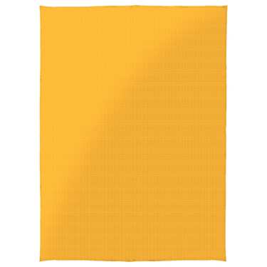 Couverture en coton piqué gaufré jaune 130 x 180 cm