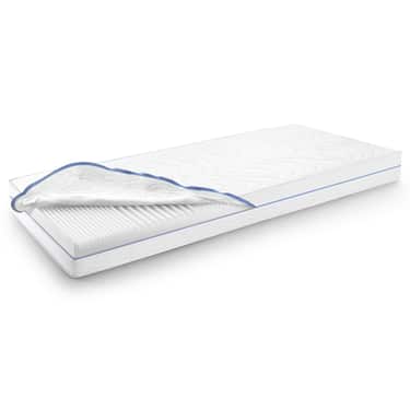 Matelas ergonomique 90x200 cm 7 zones Supportho Premium, hauteur 18 cm, degré de fermeté H2/H3 + CloudComfort Basic set de lit microfibre 135 x 200 cm + 80 x 80 cm