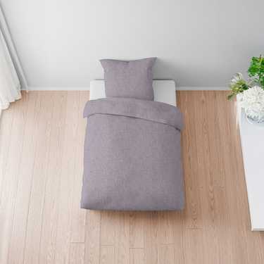 Sleezzz® Parure de lit mousseline lilas 155 x 220 cm + 80 x 80 cm