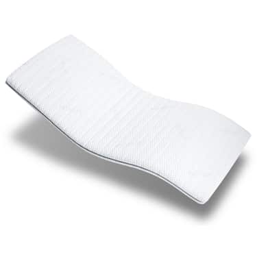 Topper en mousse froide Supportho Premium Topper 80 x 200 cm H3, hauteur 9 cm, degré de fermeté H3 avec housse antibactérienne + oreiller CloudComfort Basic Gel-Flocken 40 x 80 cm