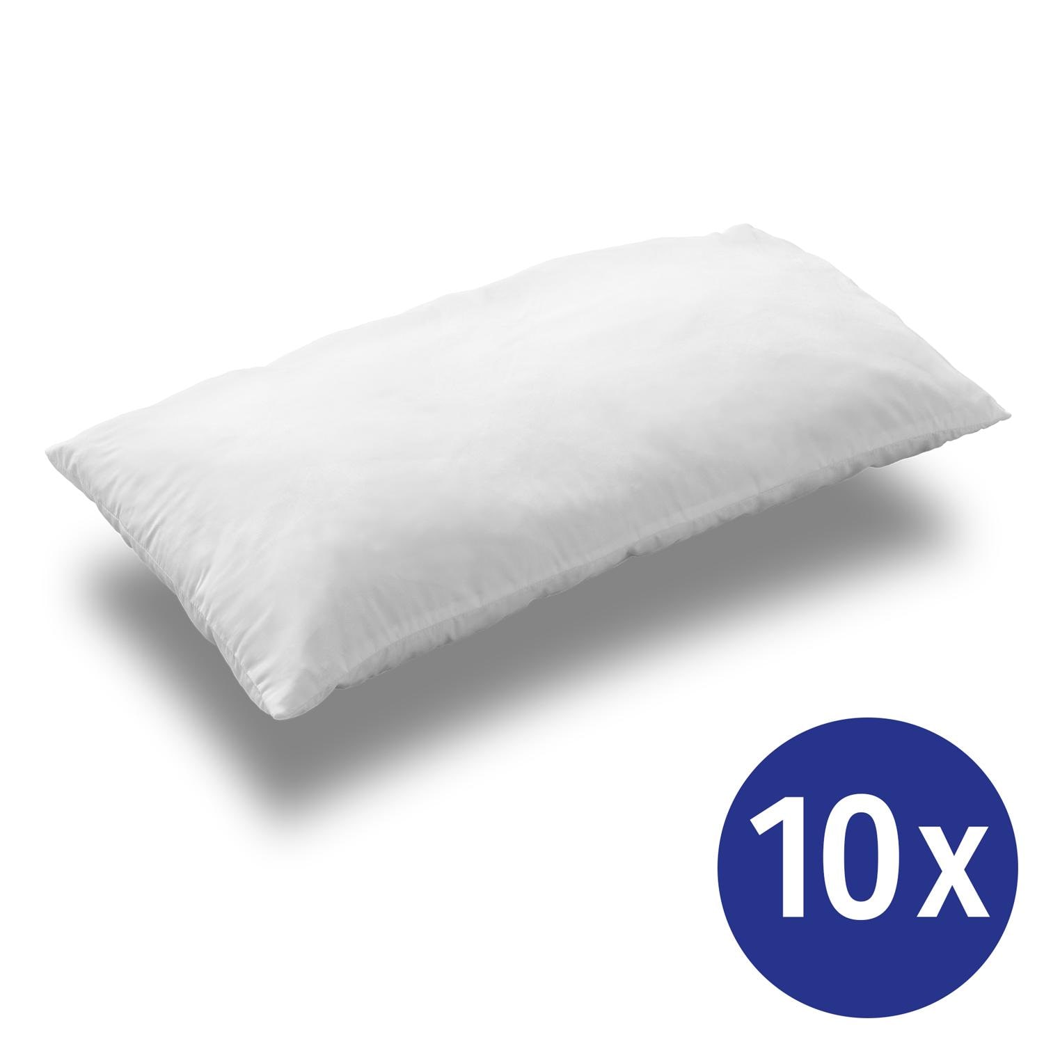 Lot de 10 oreillers en microfibre CloudComfort Basic 40 x 80 cm