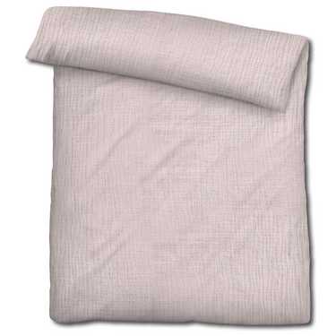 Lot de 2 parures de lit Sleezzz® mousseline rose 135 x 200 cm + 80 x 80 cm
