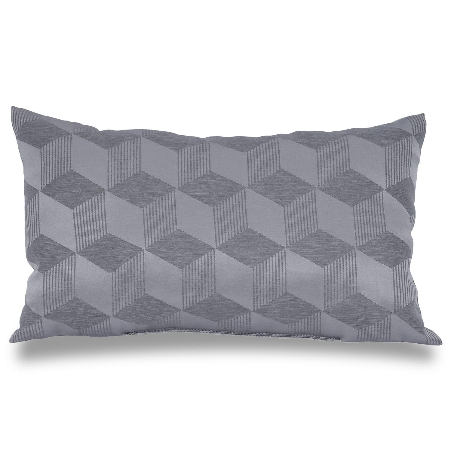 Coussin décoratif gris argenté square 30 x 50 cm Coussin décoratif gris argenté square 30 x 50 cm