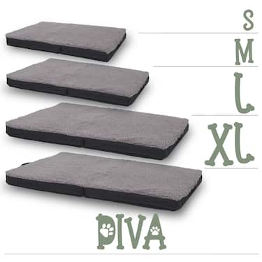 Petzzz tapis ergonomique pour animaux domestiques Diva M 80 x 55 x 5 cm, pliable, antidérapant
