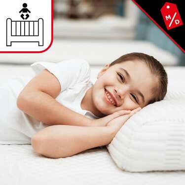 Matelas pour enfants CloudComfort Premium 60 x 120 cm avec marchepied