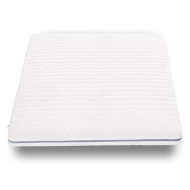 Topper en mousse froide Supportho Premium Topper 120 x 200 cm H3, hauteur 9 cm, degré de fermeté H3 avec housse antibactérienne CloudComfort Basic Oreiller en flocons de gel 40 x 80 cm