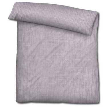 Sleezzz® Parure de lit mousseline lilas 155 x 220 cm + 80 x 80 cm