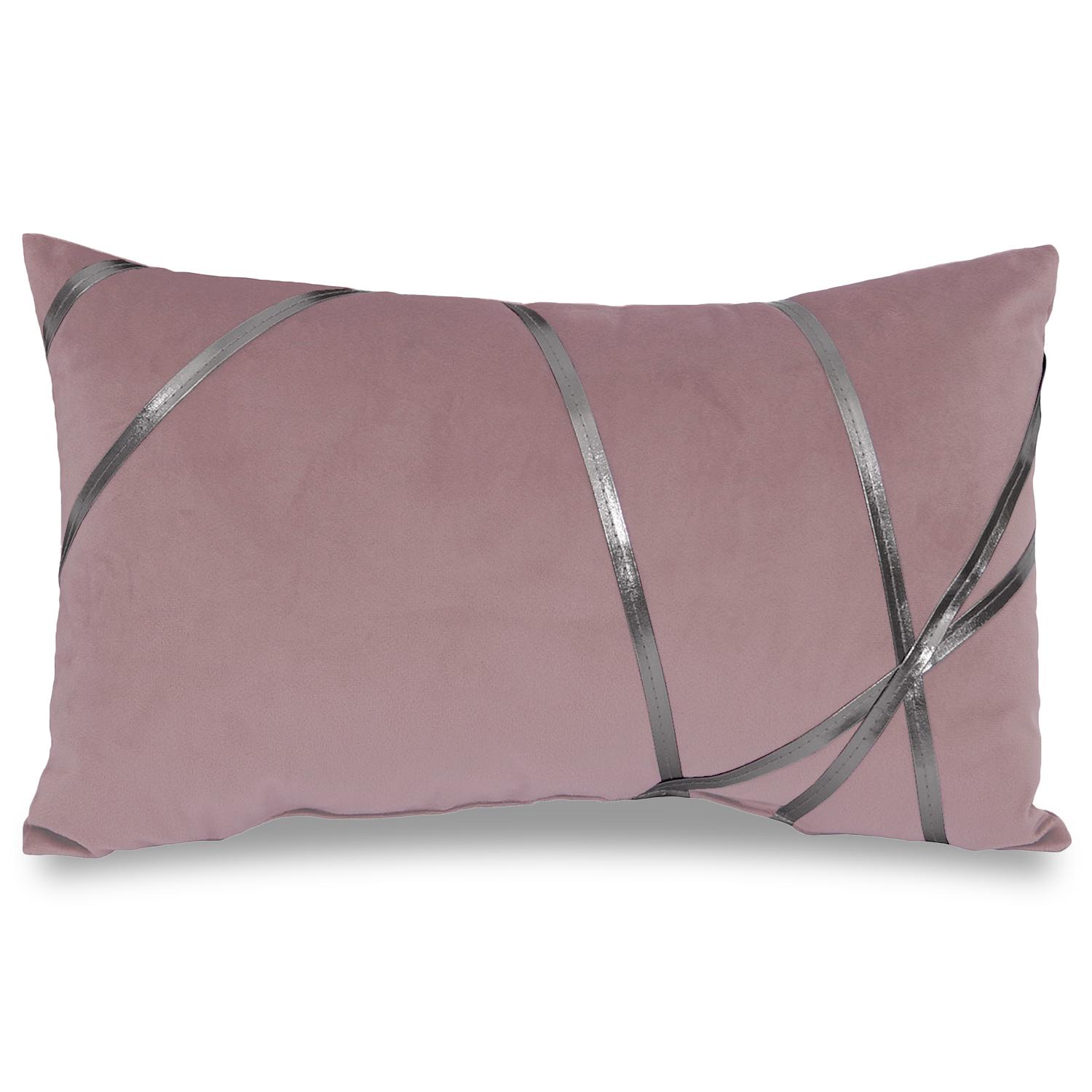 Coussin décoratif rose 30 x 50 cm
