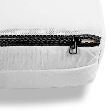 Matelas mousse confort K10 90 x 200 cm, hauteur 10 cm, degré de fermeté H3 + CloudComfort Basic set de lit en microfibre 135 x 200 cm + 80 x 80 cm