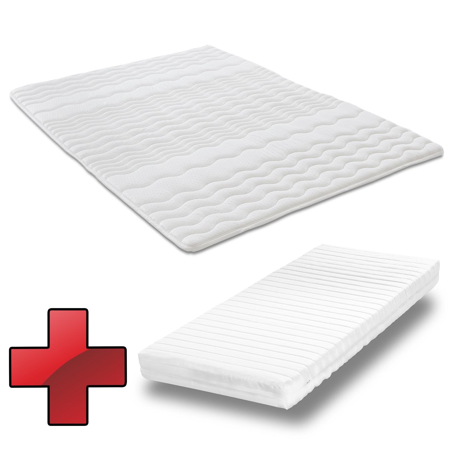 Matelas mousse froide K16 90 x 200 cm + surmatelas 90 x 200 cm